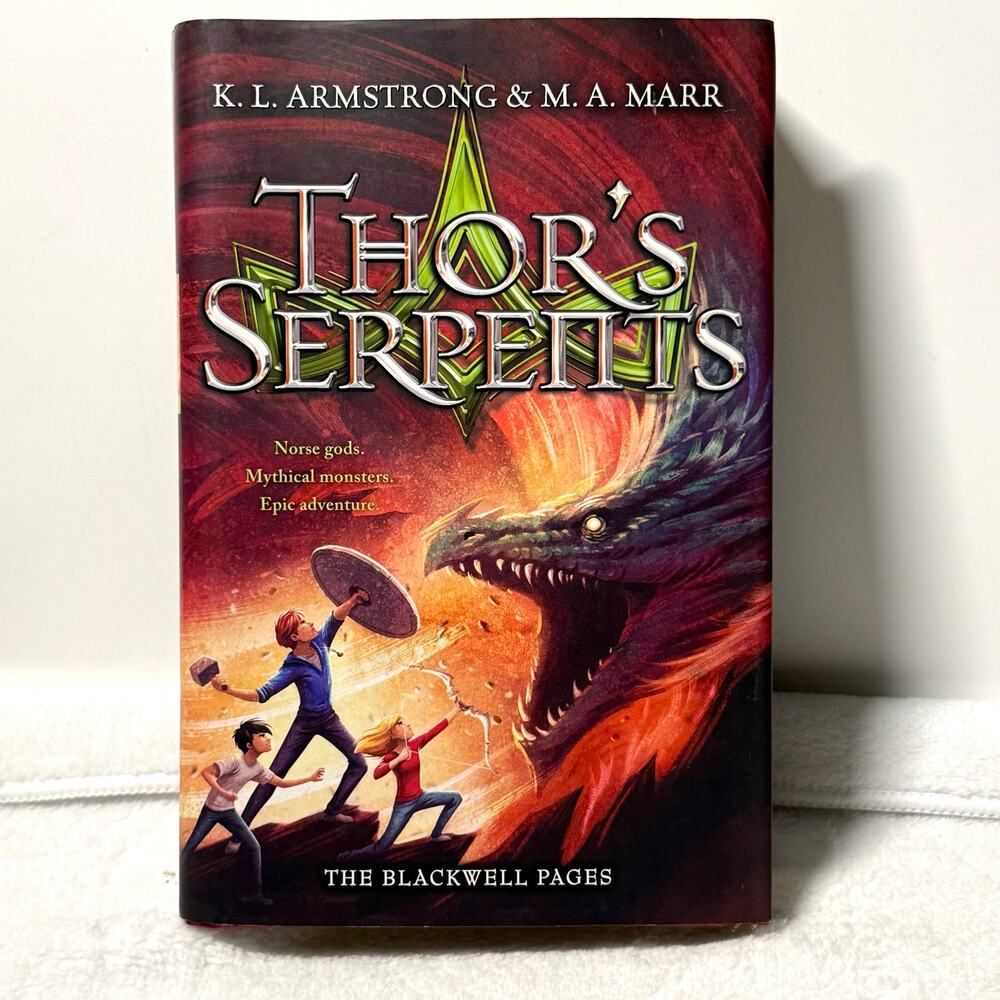 Thor’s Serpents The Blackwell Pages Book 3 Hardcover Dust Jacket K.L.‎ Armstrong